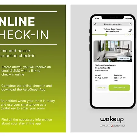 Отель Wakeup - Bernstorffsgade 2*